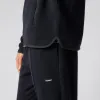 Wool Terry Quarter Zip Pullover - Men's, Black sold by Bandit Running