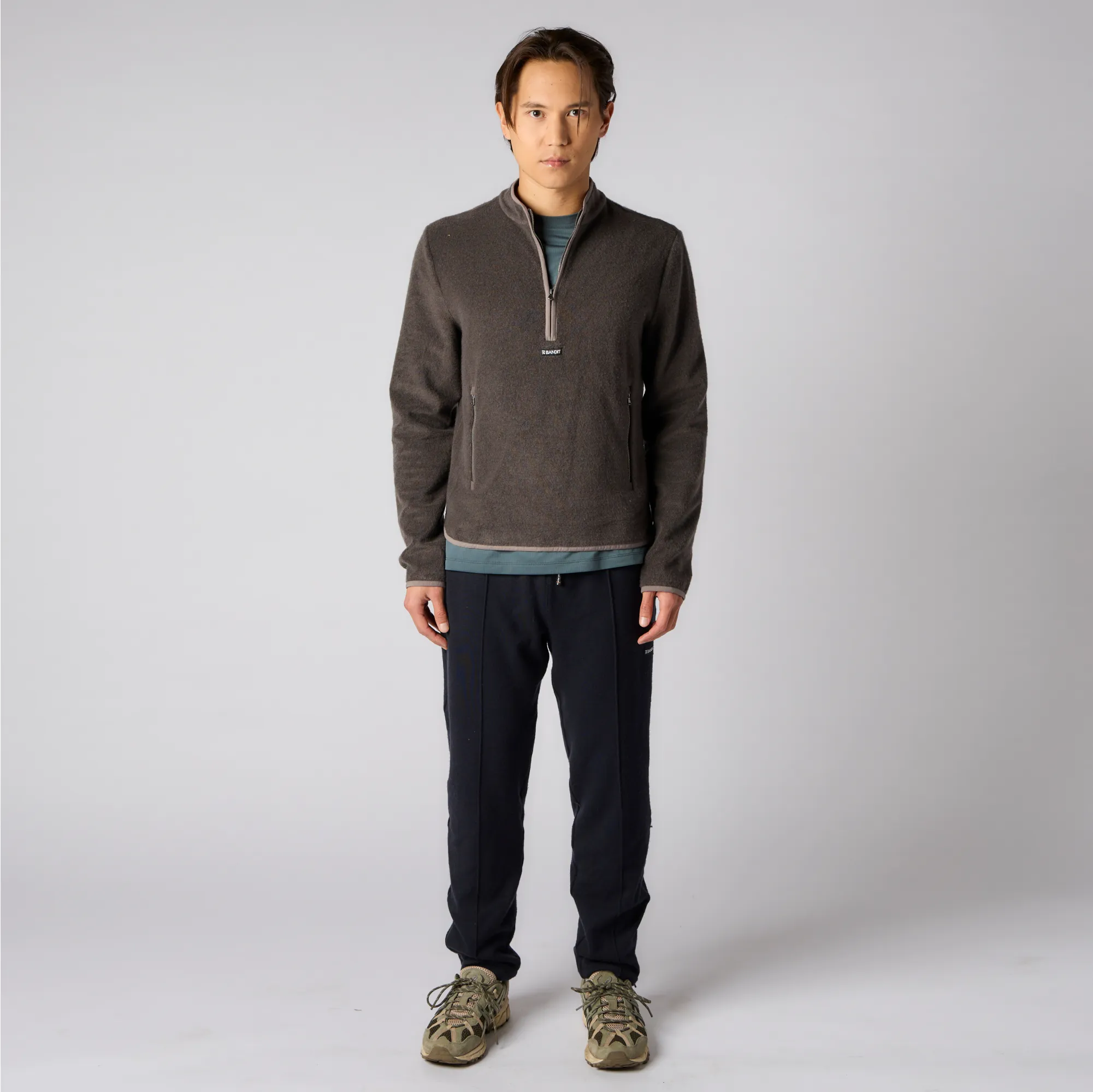 Japanese Wool Quarter Zip - Unisex sold by Bandit Running product image thumbnail 5