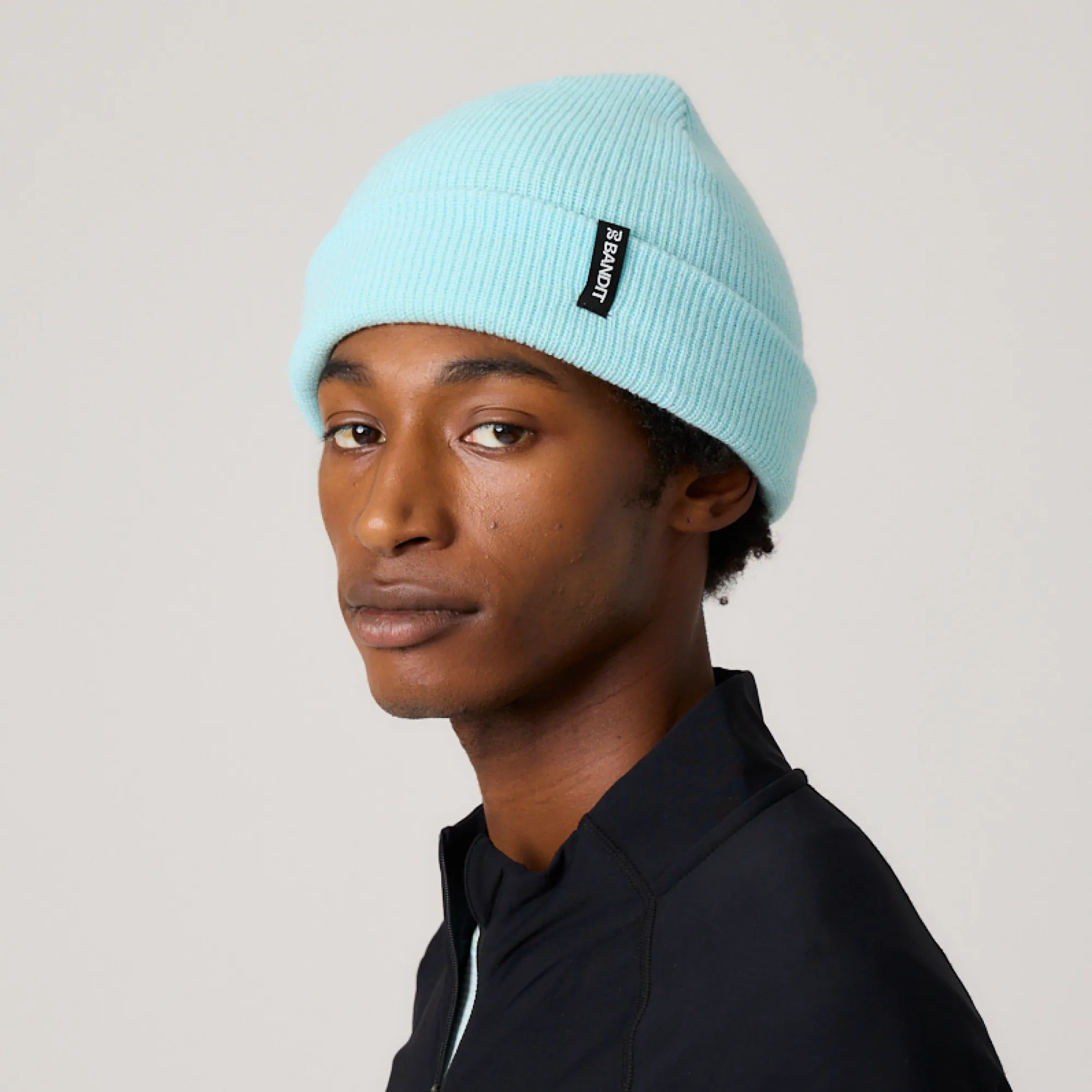 Merino Beanie - Clearwater sold by Bandit Running product image thumbnail 4