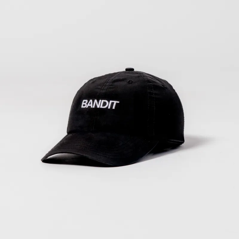"Bandit" Nylon Dad Hat - Black sold by Bandit Running