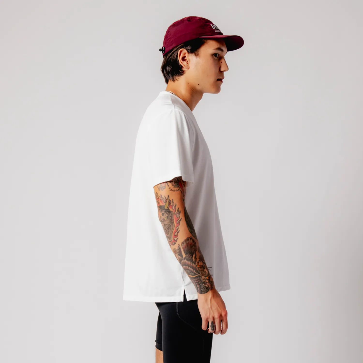 Drift™ Performance Training Tee - White sold by Bandit Running product image thumbnail 3