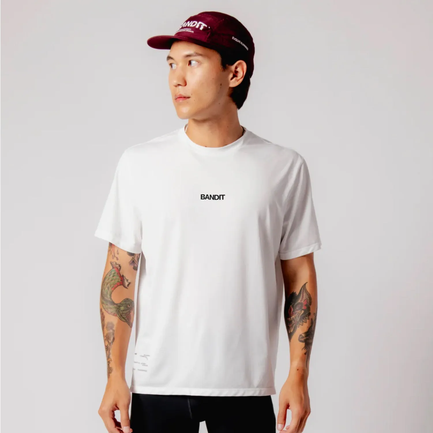 Drift™ Performance Training Tee - White sold by Bandit Running