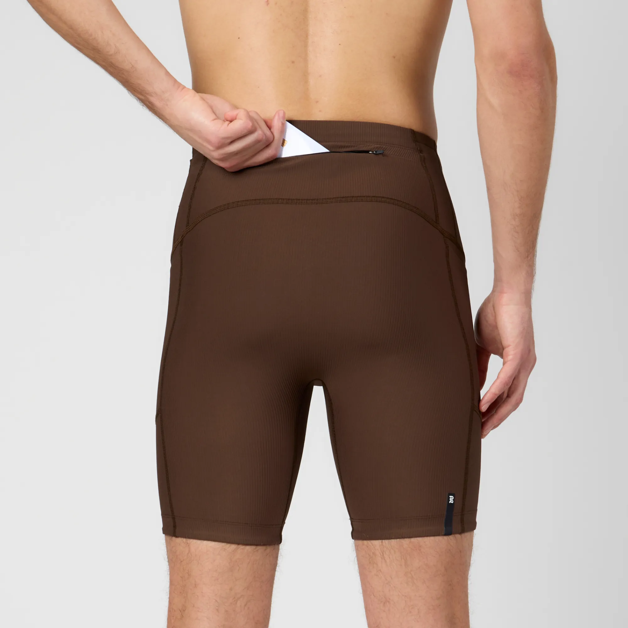 Cadence™ Next Gen 7 Pocket Half Tights - Umber sold by Bandit Running product image thumbnail 4