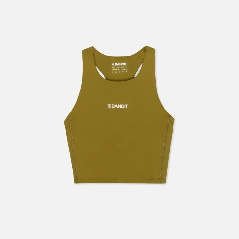 Stamina™ Race Crop - Moss sold by Bandit Running