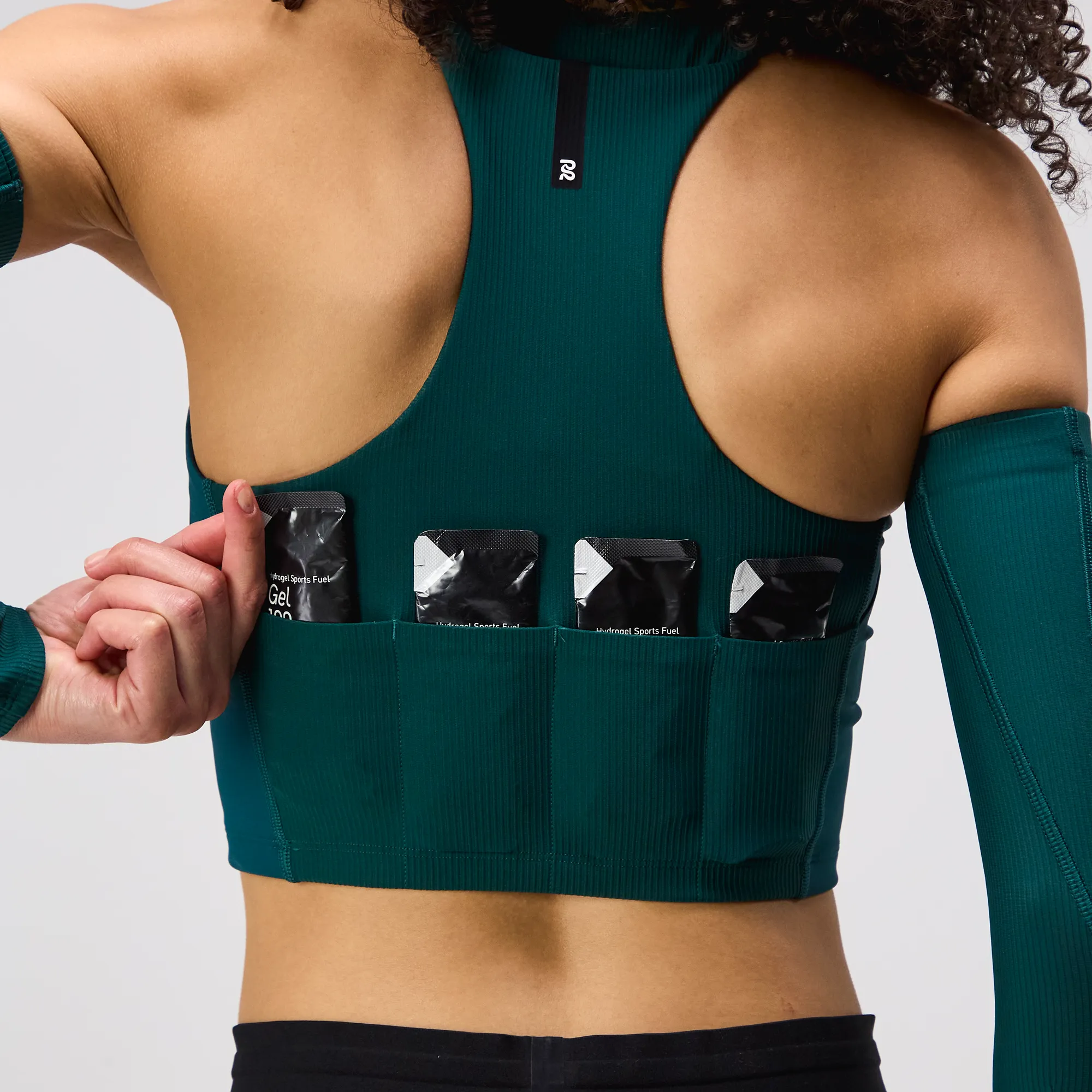 Cadence™ Scoop Neck Run Bra - Pine sold by Bandit Running product image thumbnail 2