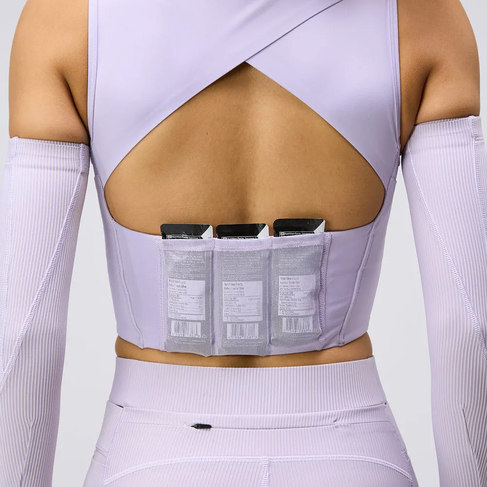 Stamina™ Iris Crop - Light Thistle sold by Bandit Running product image thumbnail 2