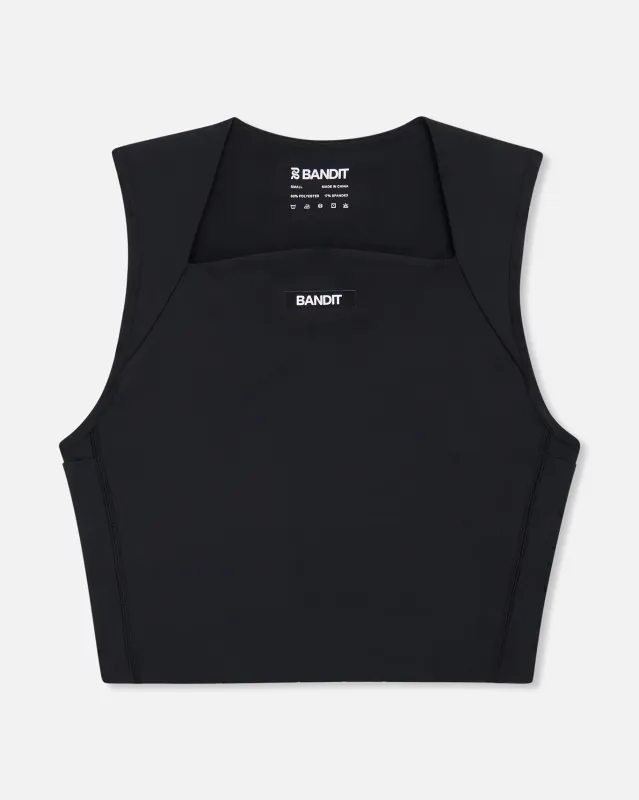 Stamina™ Iris Crop - Black sold by Bandit Running