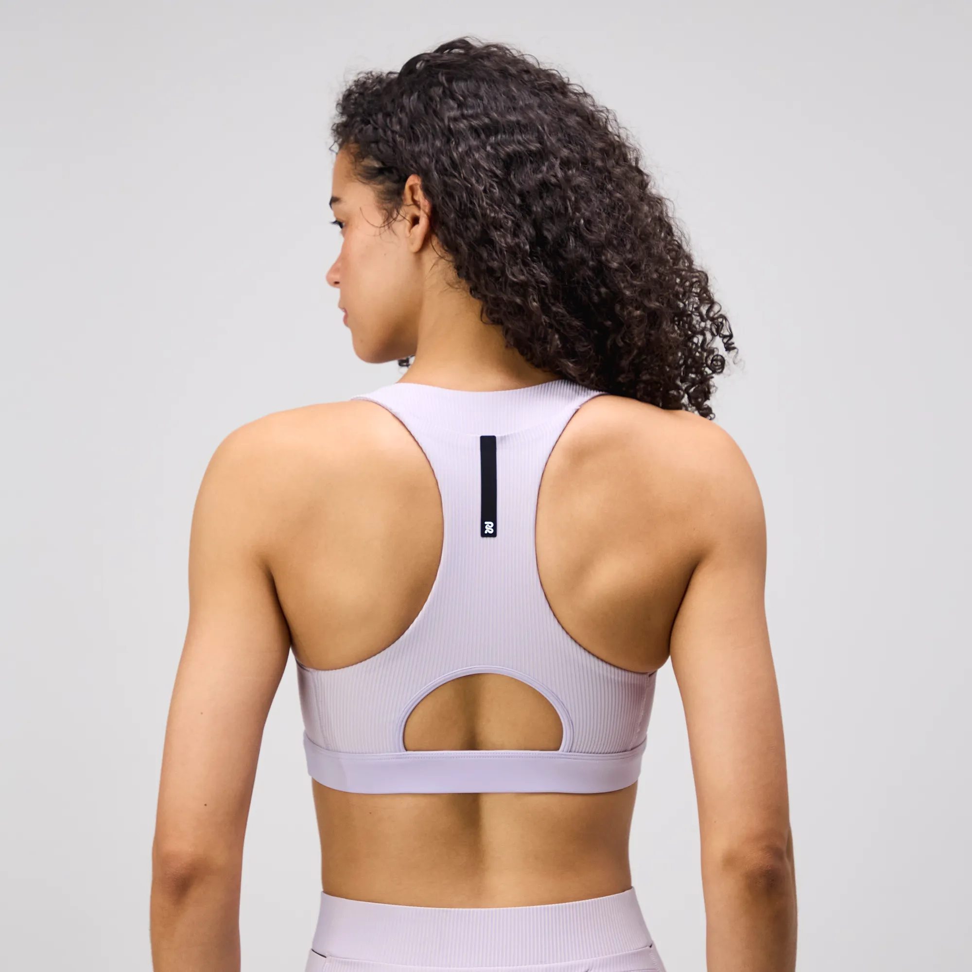 Striped Cadence™ Scoop Neck Run Bra - Light Thistle sold by Bandit Running product image thumbnail 5