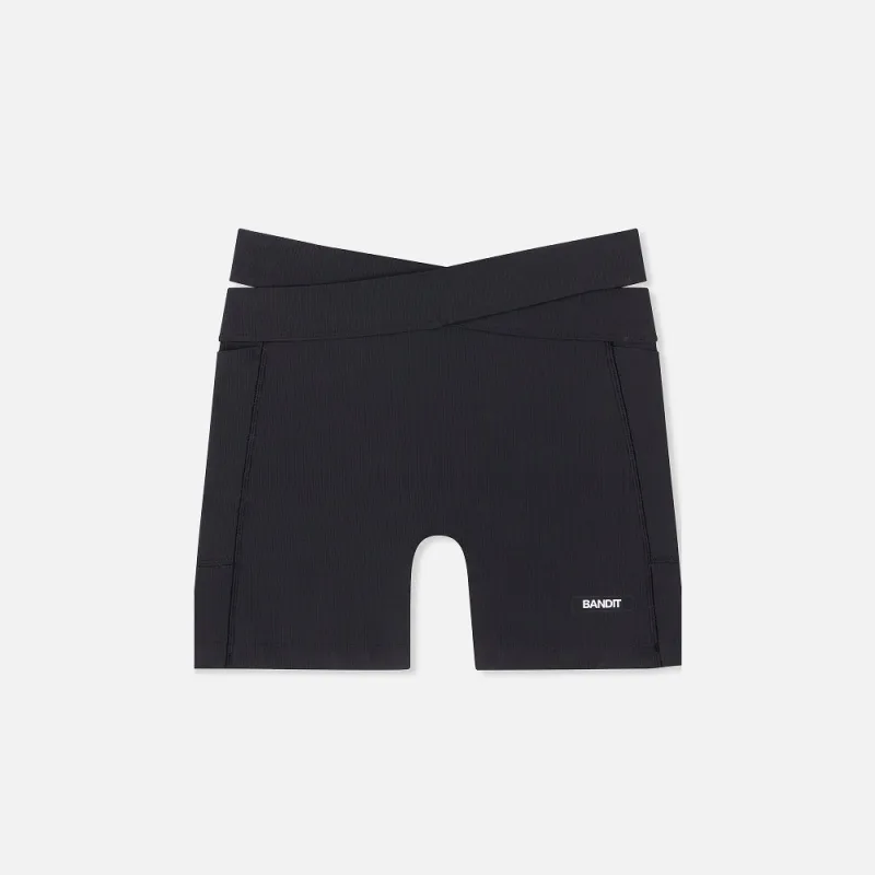 Cadence™ Crossover 5" Women's Compression Shorts - Black sold by Bandit Running