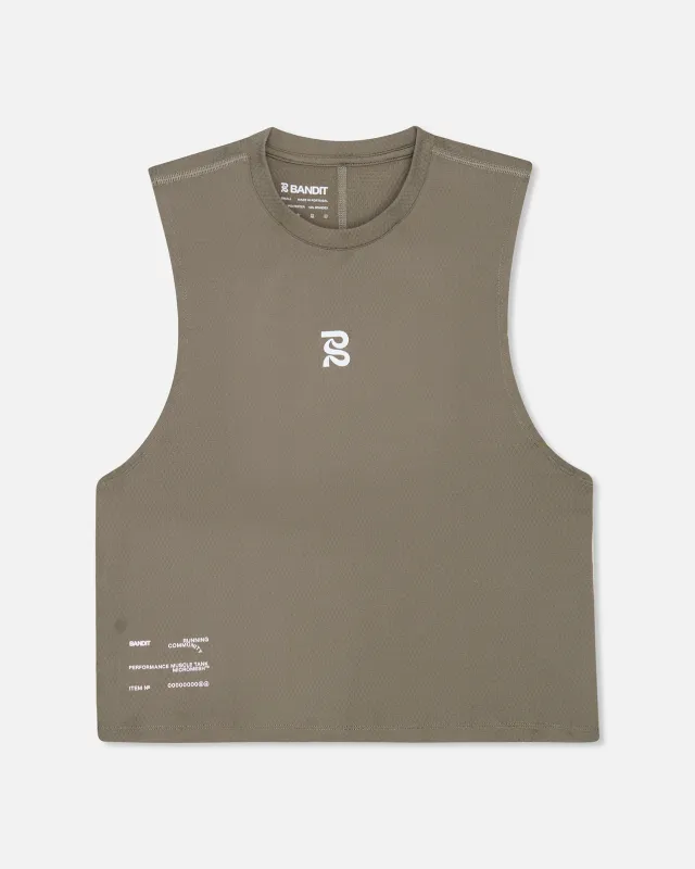 Micromesh™ Women's Run Tank - Fatigue made by Bandit Running