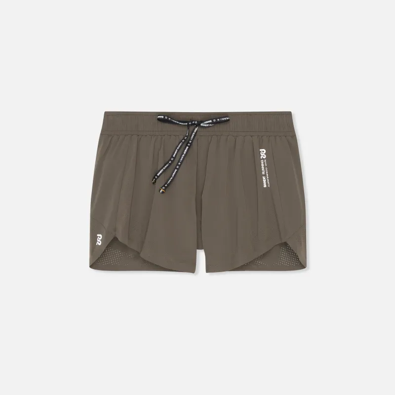 Vento™ 4" Women's Training Short - Dark Fatigue sold by Bandit Running