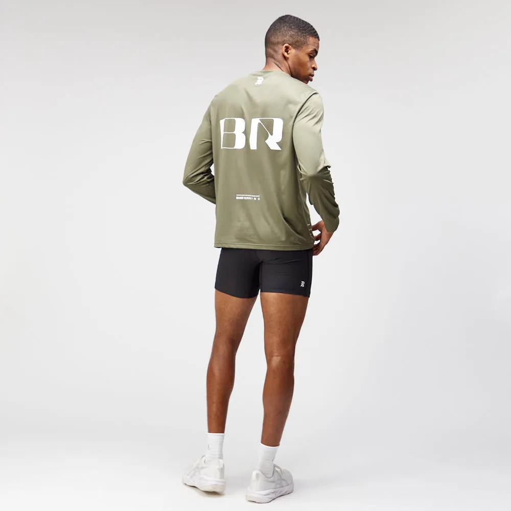 NanoMesh™ Performance Long Sleeve, Unisex - Fatigue sold by Bandit Running product image thumbnail 5
