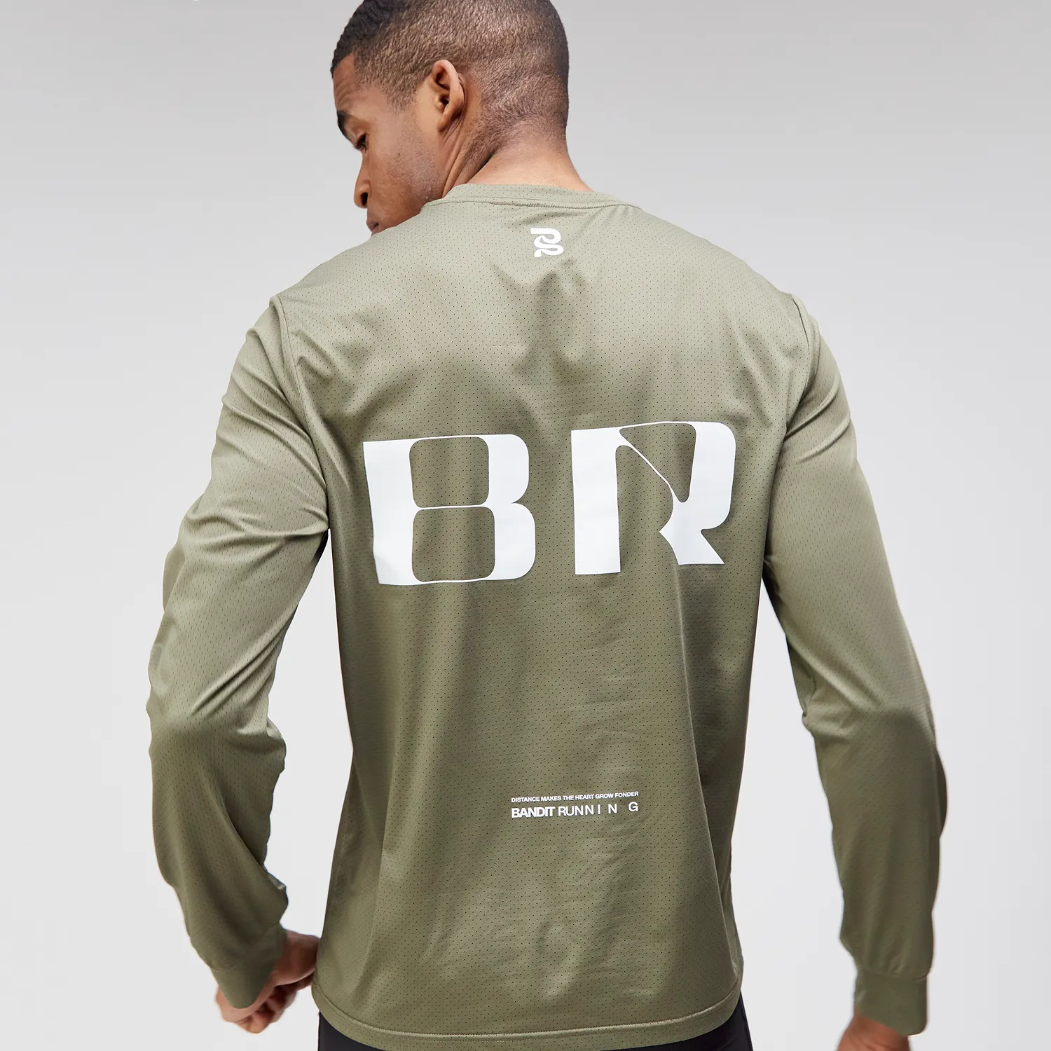 NanoMesh™ Performance Long Sleeve, Unisex - Fatigue sold by Bandit Running product image thumbnail 4