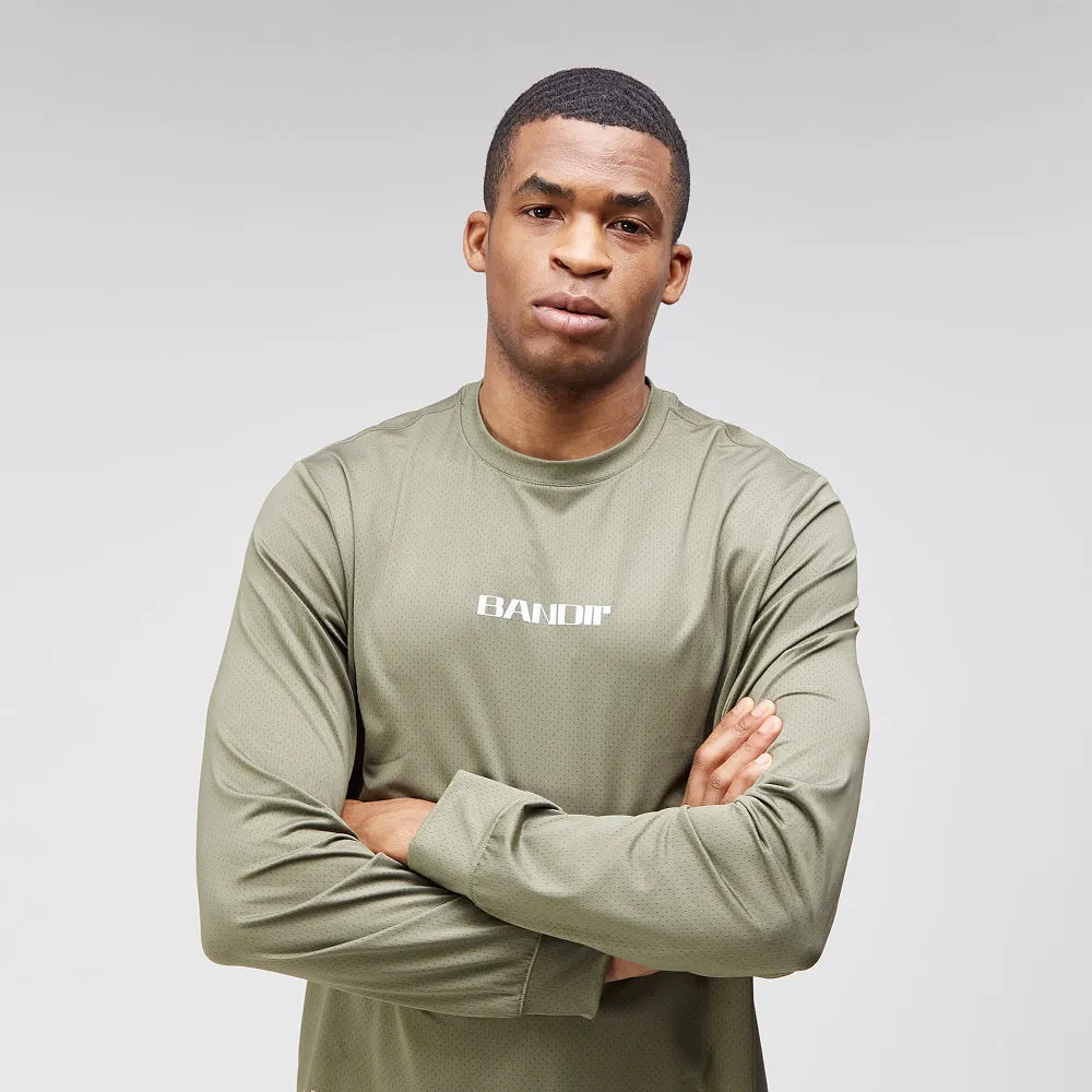 NanoMesh™ Performance Long Sleeve, Unisex - Fatigue sold by Bandit Running product image thumbnail 2