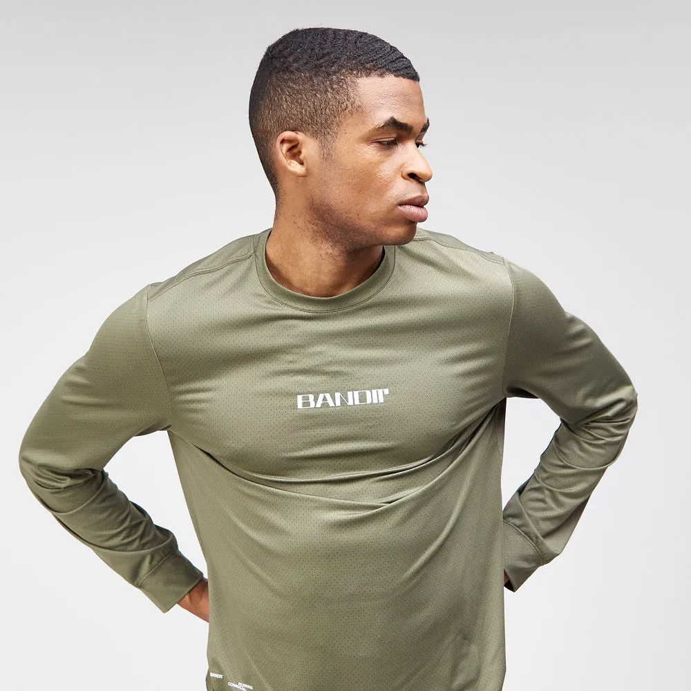 NanoMesh™ Performance Long Sleeve, Unisex - Fatigue sold by Bandit Running product image thumbnail 3