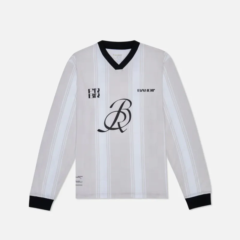 Jacquard "BR" Long Sleeve, Unisex - Stone sold by Bandit Running