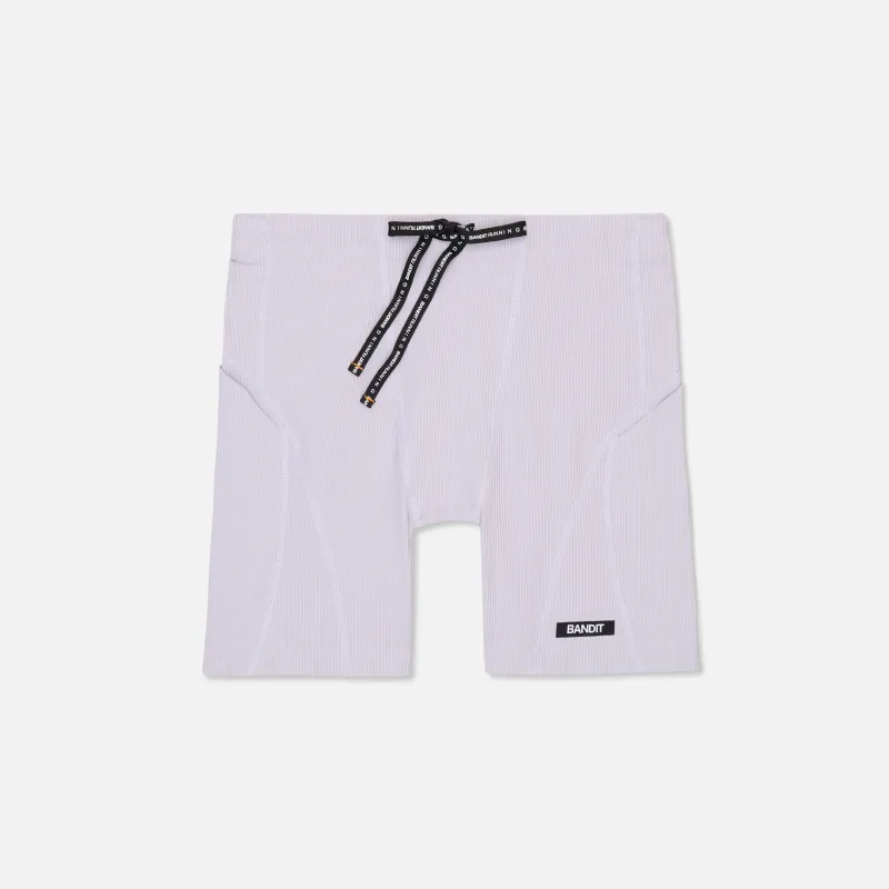 Striped Cadence™ Next Gen 7 Pocket Quarter Tights - Light Thistle sold by Bandit Running