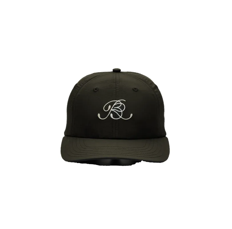 Cursive "BR" Nylon Dad Hat - Dark Fatigue sold by Bandit Running