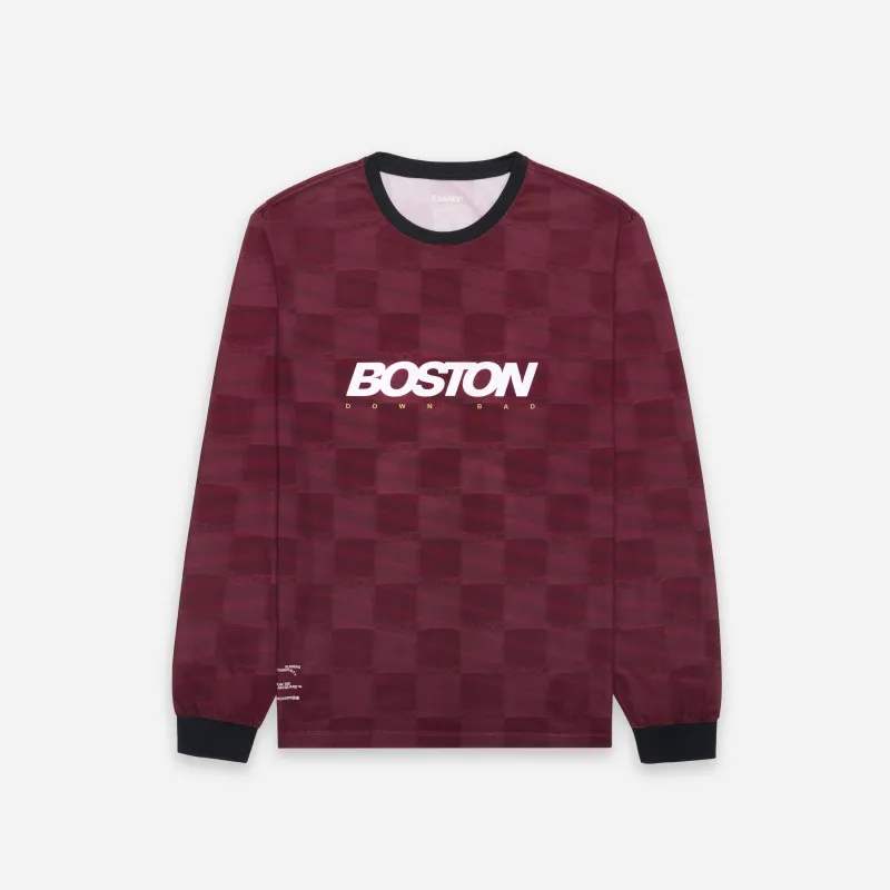The Down Bad Boston 2025 Jacquard Long Sleeve - Unisex sold by Bandit Running