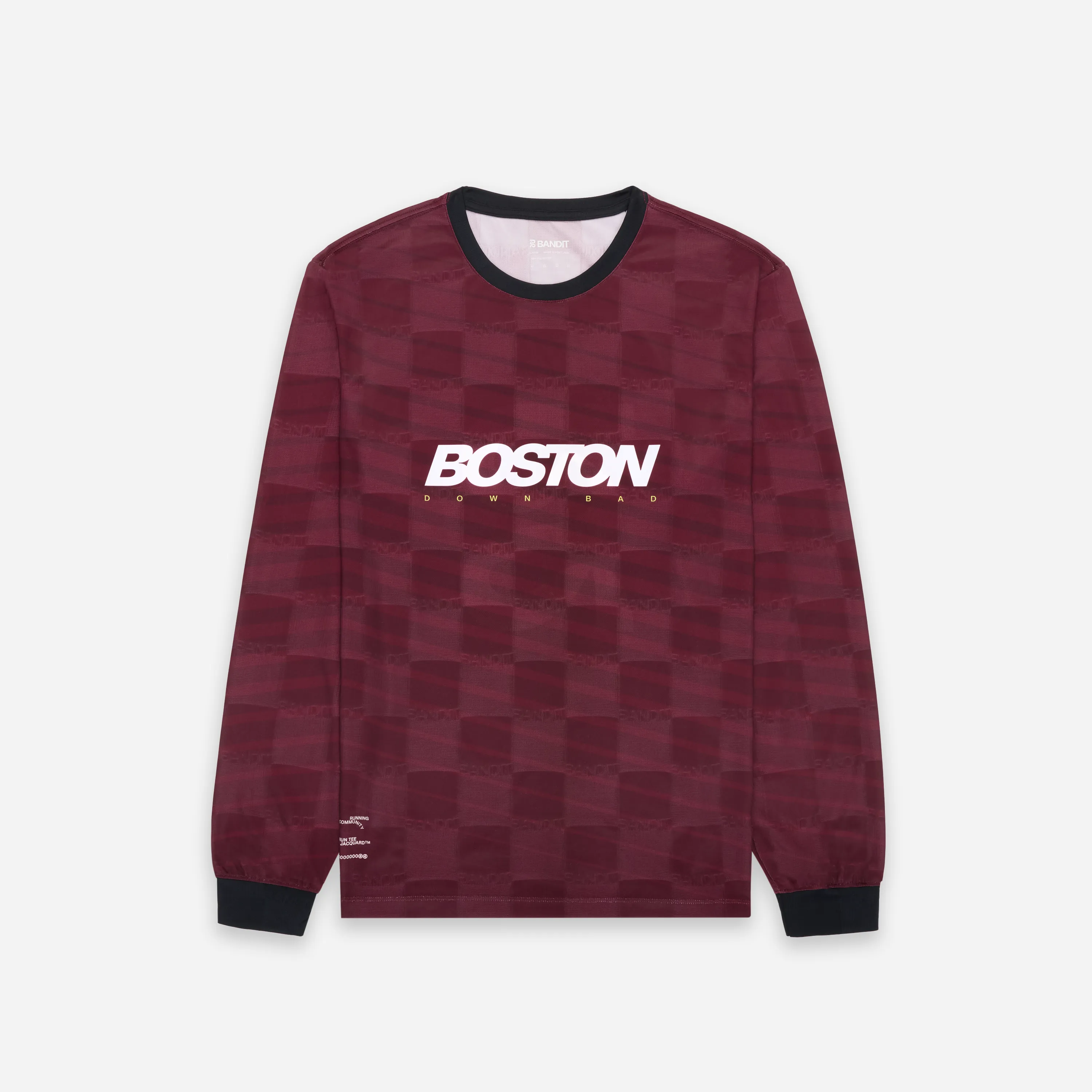 The Down Bad Boston 2025 Jacquard Long Sleeve - Unisex sold by Bandit Running