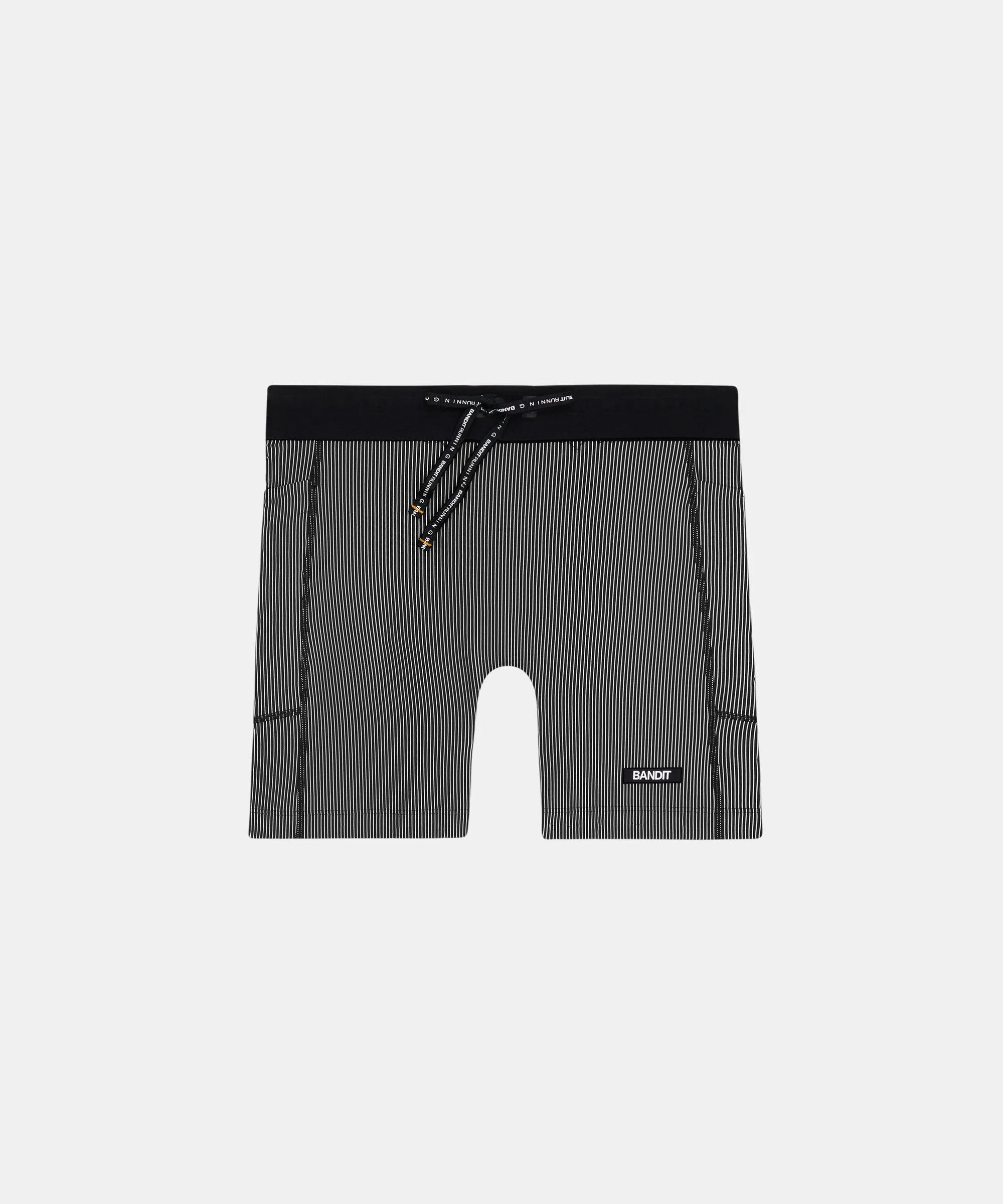 Striped Cadence™ 5" Compression - Black with Chalk sold by Bandit Running