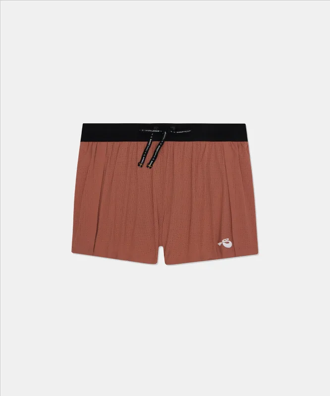 Women's Vento™ 3" Split Short - Baked Clay sold by Bandit Running