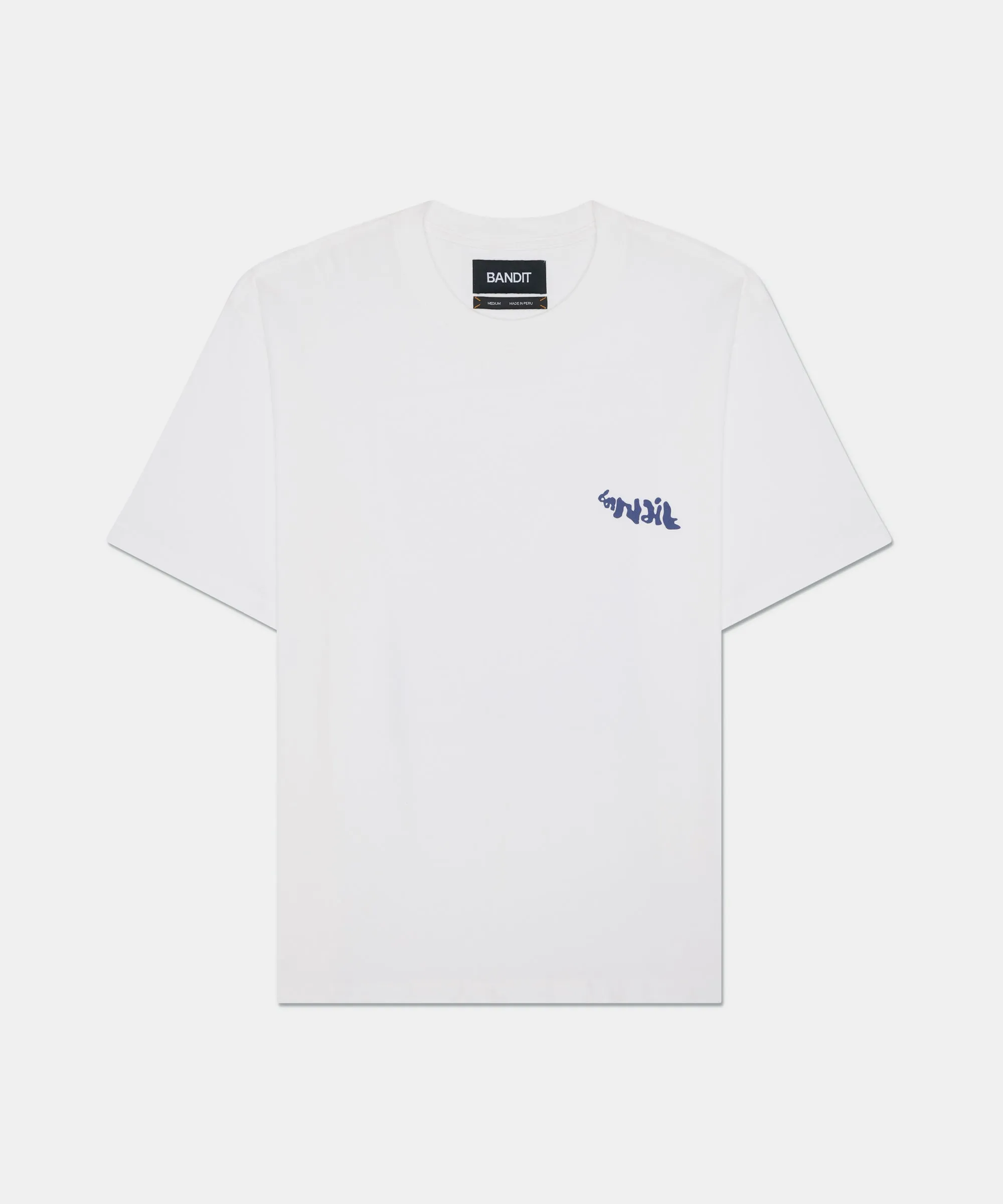 Tagus Cotton Tee, Unisex - White sold by Bandit Running product image thumbnail 2