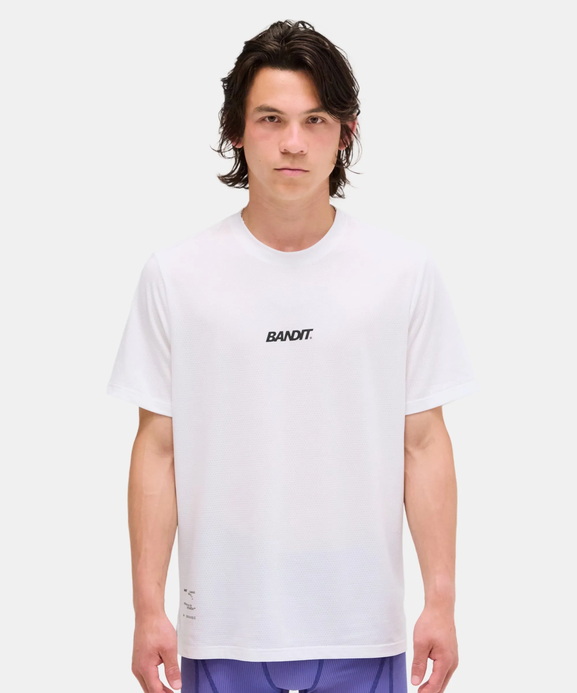 Men's Micromesh™ Run Tee - White sold by Bandit Running product image thumbnail 2