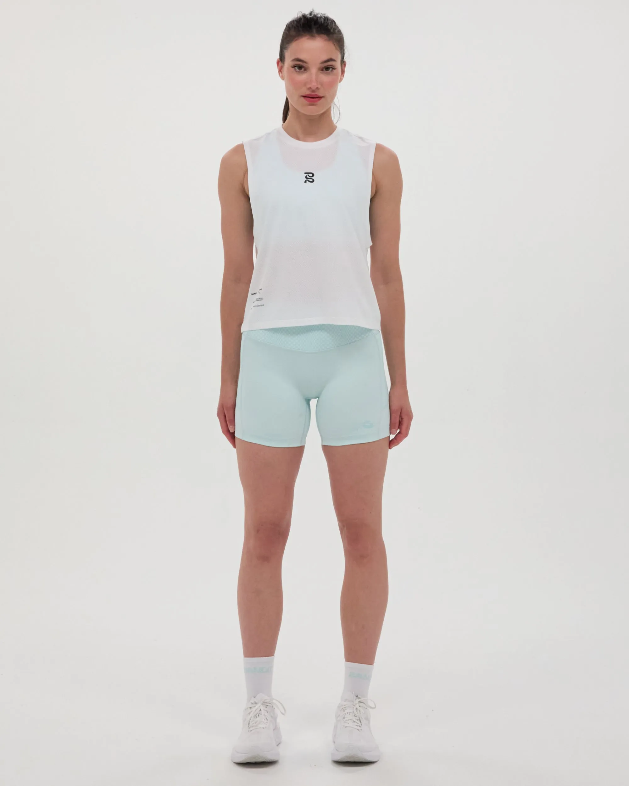 Lite Run™ Socks - White with Minty Blue (2 Pack) sold by Bandit Running product image thumbnail 4