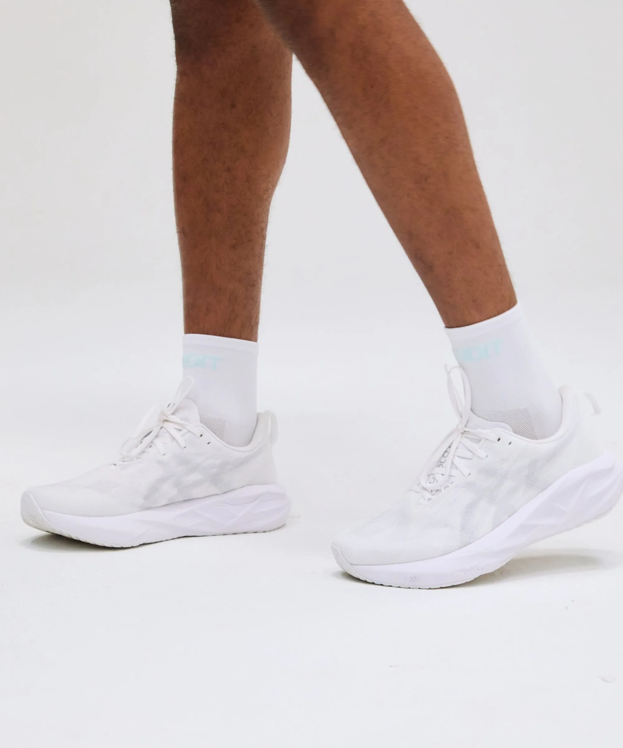 Lite Run™ Socks - White with Minty Blue (2 Pack) sold by Bandit Running product image thumbnail 2