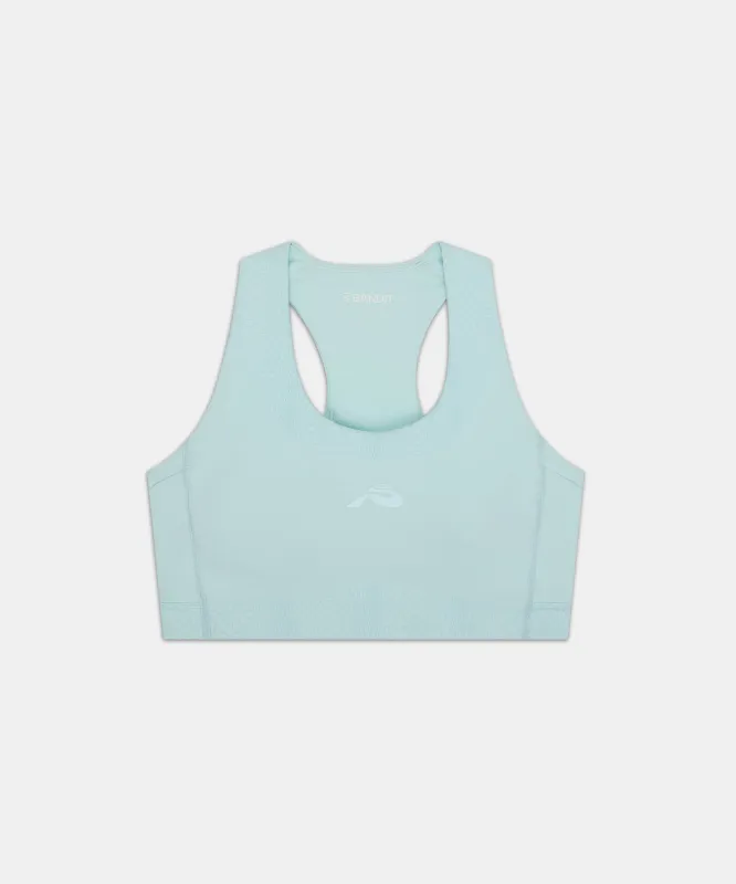Stamina™ Scoop Neck Run Bra - Minty Blue sold by Bandit Running