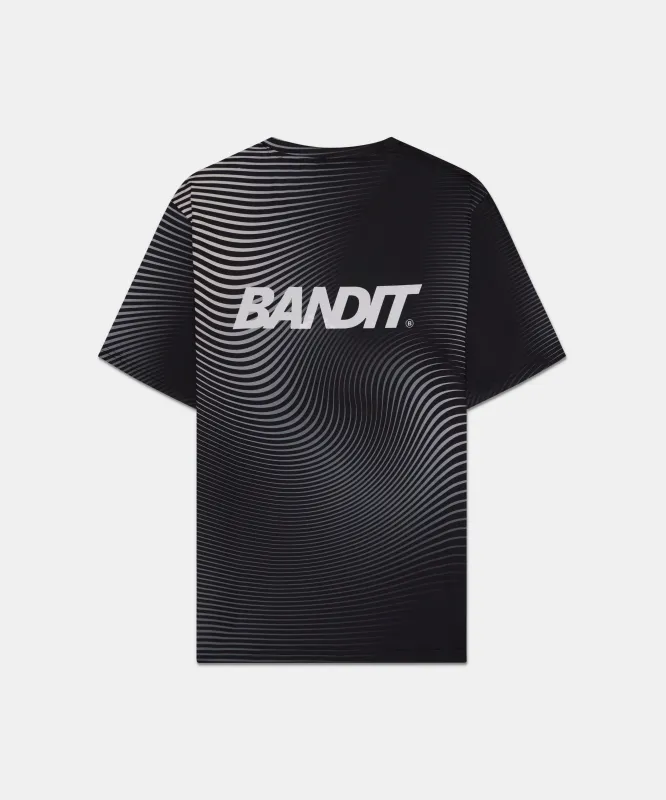 Drift™ Mirage Performance Tee - Black with Chalk Print | Parallel