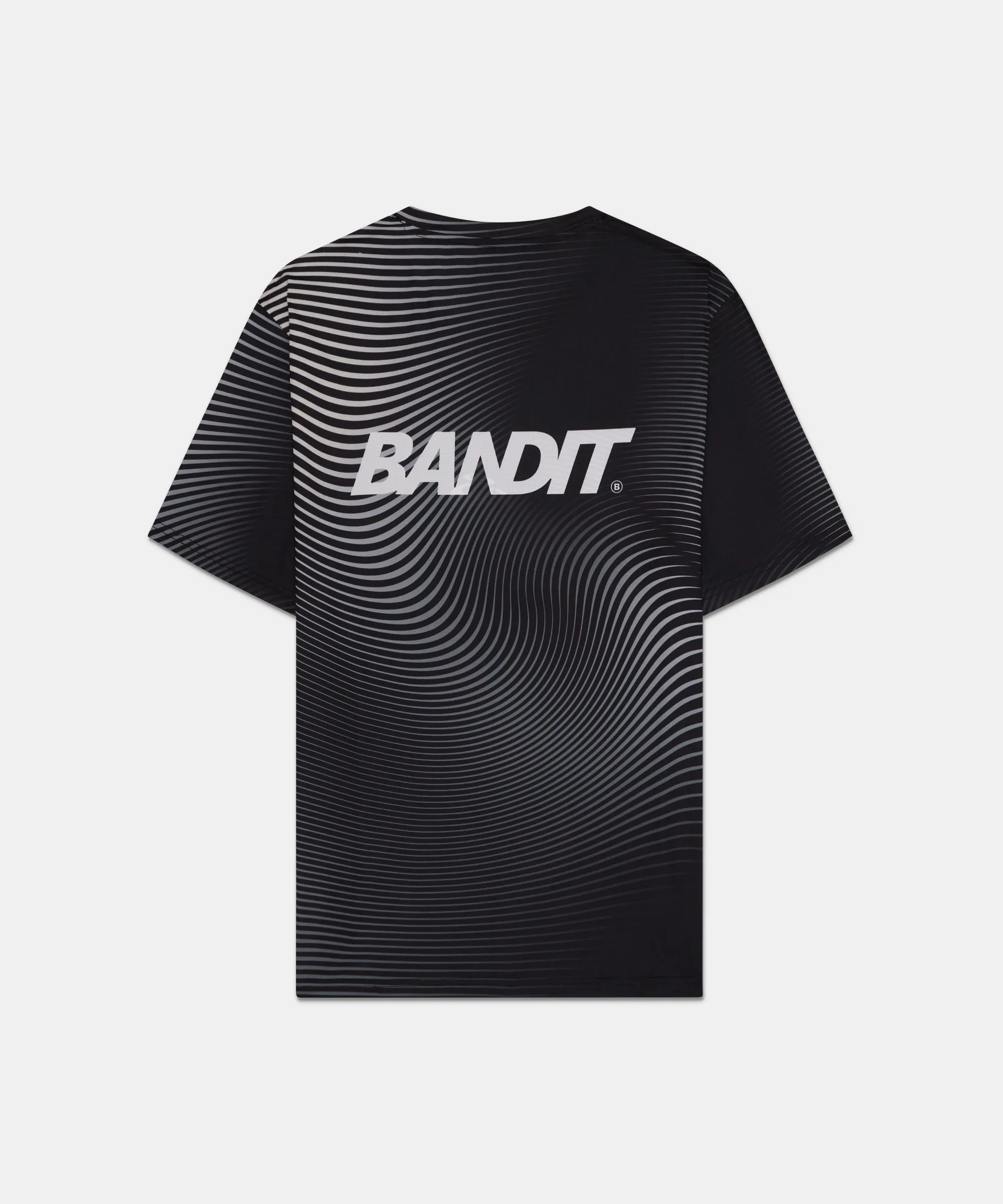 Drift™ Mirage Performance Tee - Black with Chalk Print sold by Bandit Running product image thumbnail 2