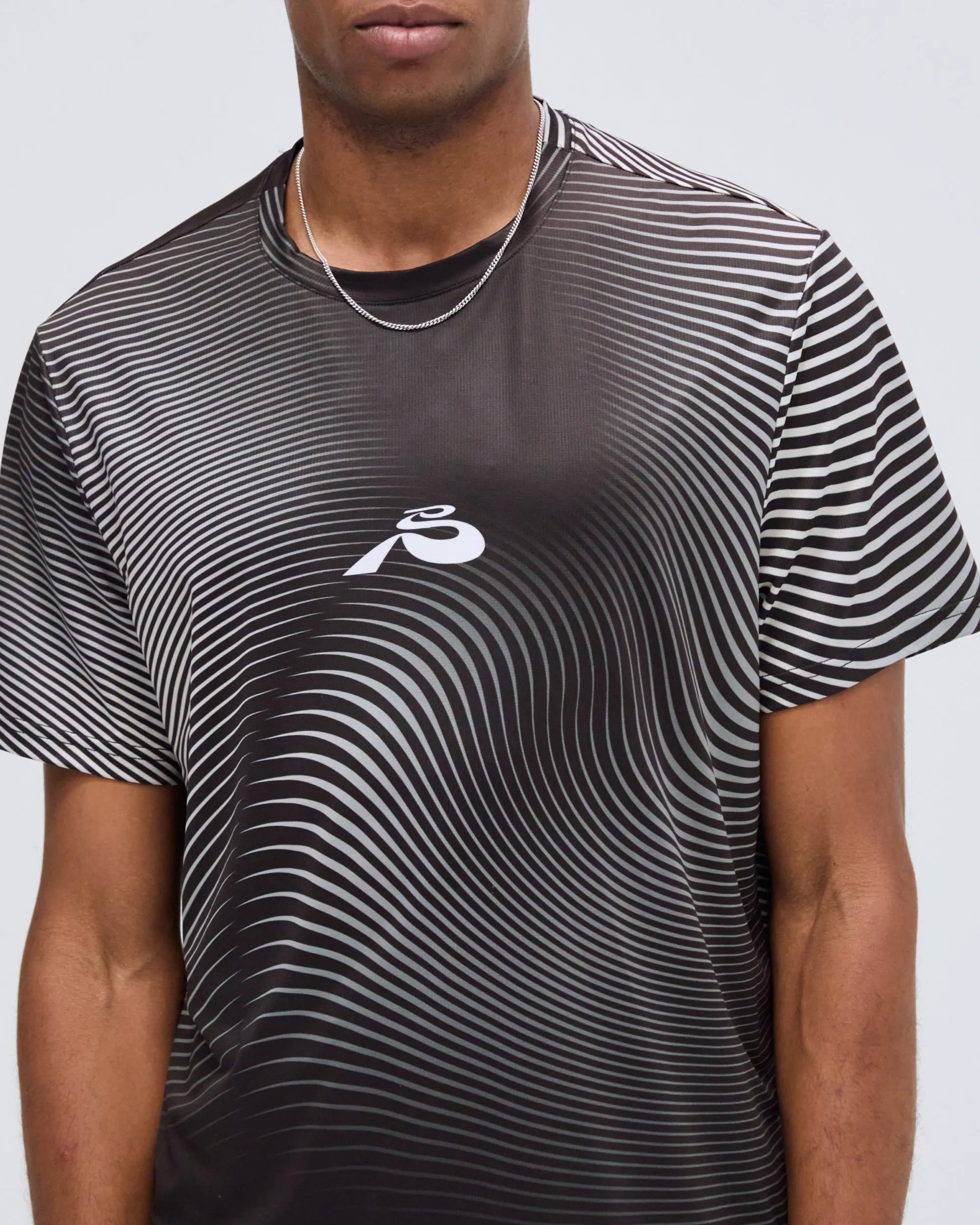 Drift™ Mirage Performance Tee - Black with Chalk Print sold by Bandit Running product image thumbnail 3