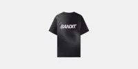 Drift™ Mirage Performance Tee - Black with Chalk Print sold by Bandit Running