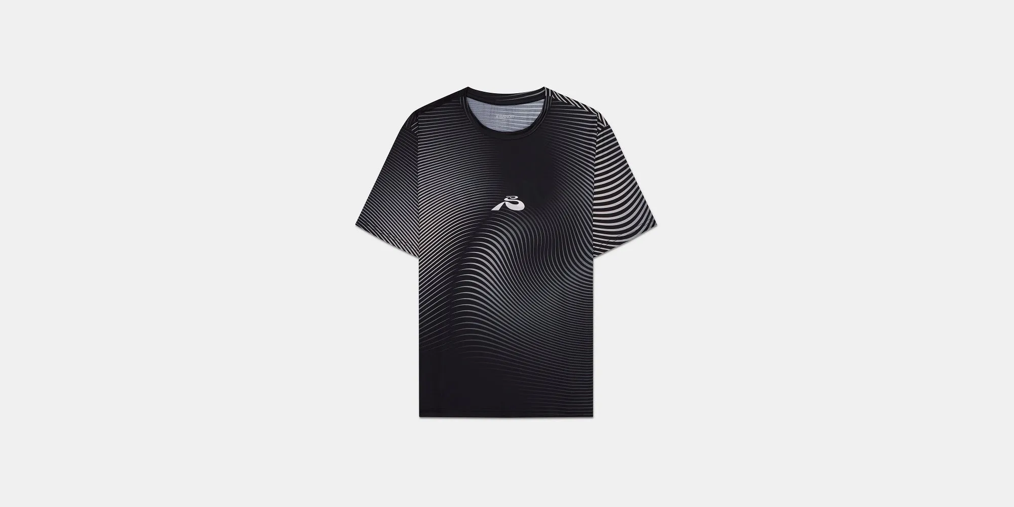 Drift™ Mirage Performance Tee - Black with Chalk Print sold by Bandit Running product image thumbnail 5