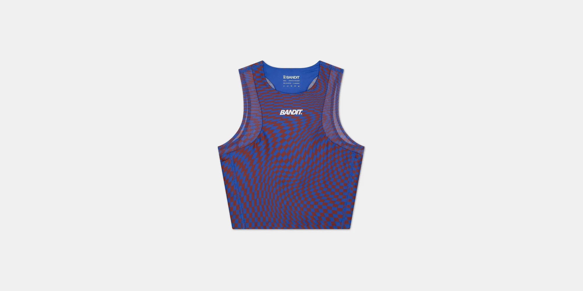 Stamina™ Lyra Race Crop - Deep Peri Blue with Rust sold by Bandit Running product image thumbnail 3
