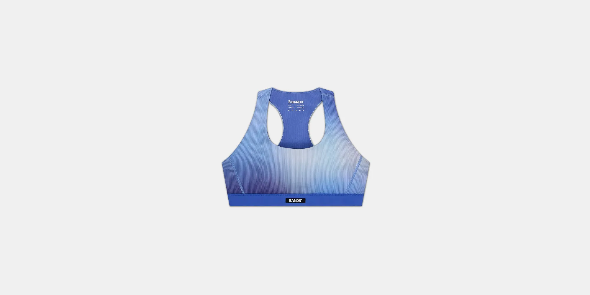 Cadence™ Scoop Neck Run Bra - Deep Peri Blue Gradient sold by Bandit Running product image thumbnail 3