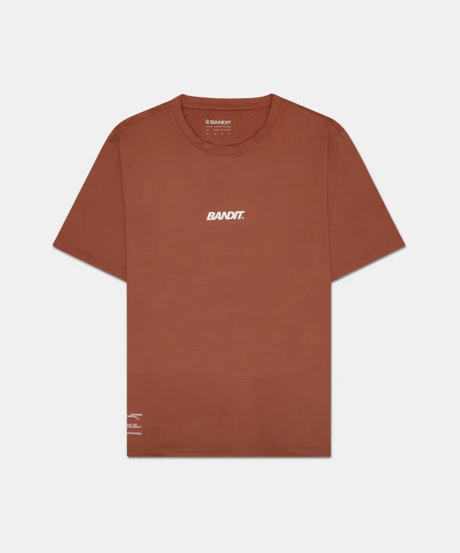 Men's Micromesh™ Run Tee - Rust sold by Bandit Running