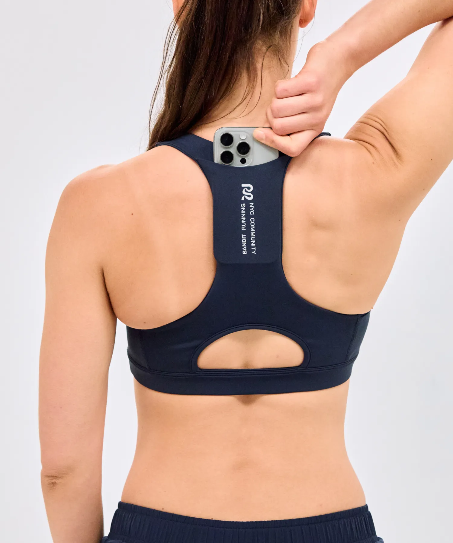 Stamina™ Scoop Neck Run Bra - NY Navy sold by Bandit Running product image thumbnail 2