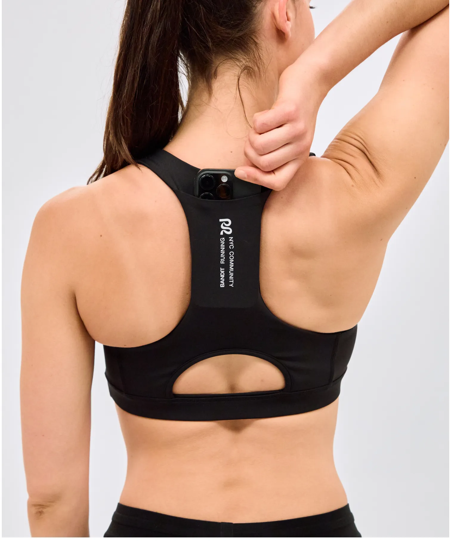 Stamina™ Scoop Neck Run Bra - Black sold by Bandit Running product image thumbnail 2