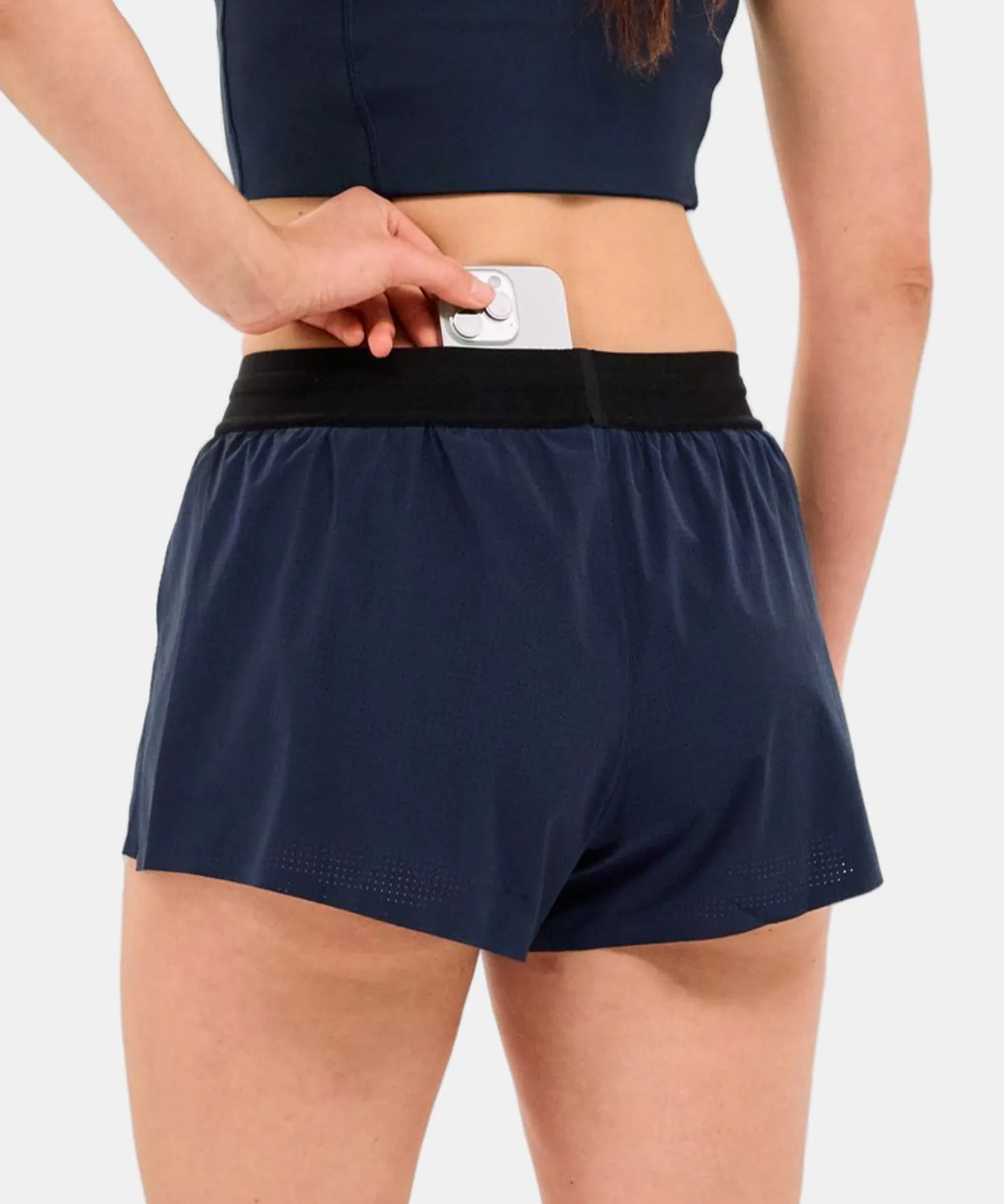 Women's Vento™ 3" Split Short - NY Navy sold by Bandit Running product image thumbnail 2