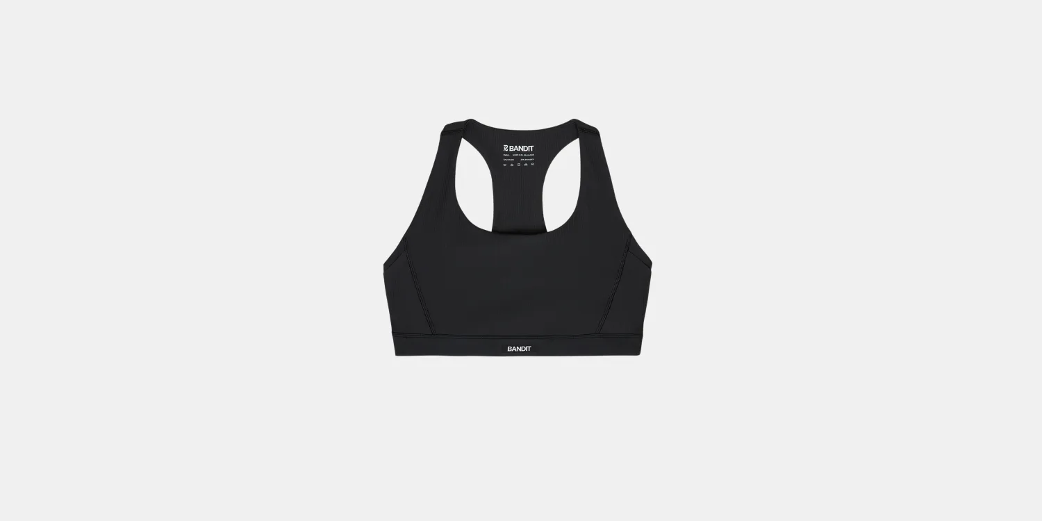 Cadence™ Scoop Neck Run Bra - Black sold by Bandit Running product image thumbnail 3