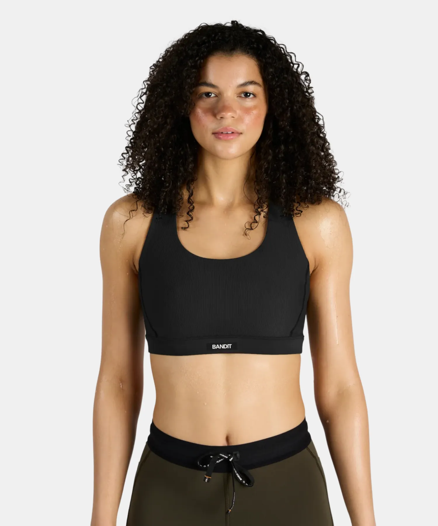Cadence™ Scoop Neck Run Bra - Black sold by Bandit Running product image thumbnail 2