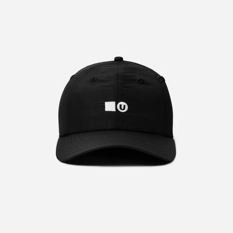 The Unsponsored Project Nylon Dad Hat, Black sold by Bandit Running