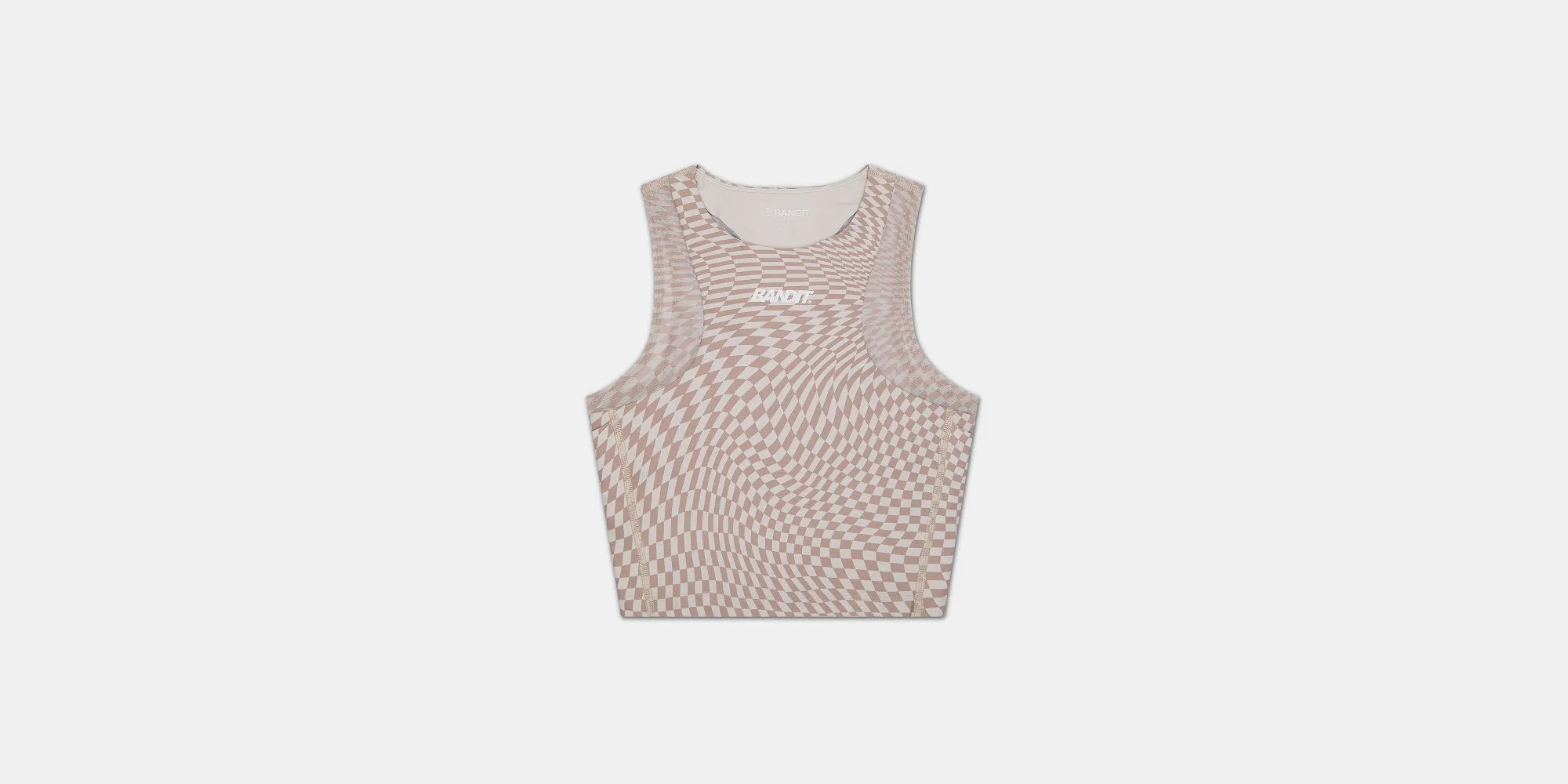 Stamina™ Lyra Race Crop - Chalk with Cocoa sold by Bandit Running product image thumbnail 3