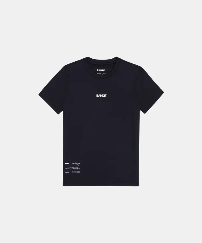 Women's Micromesh™ Run Tee - Black sold by Bandit Running