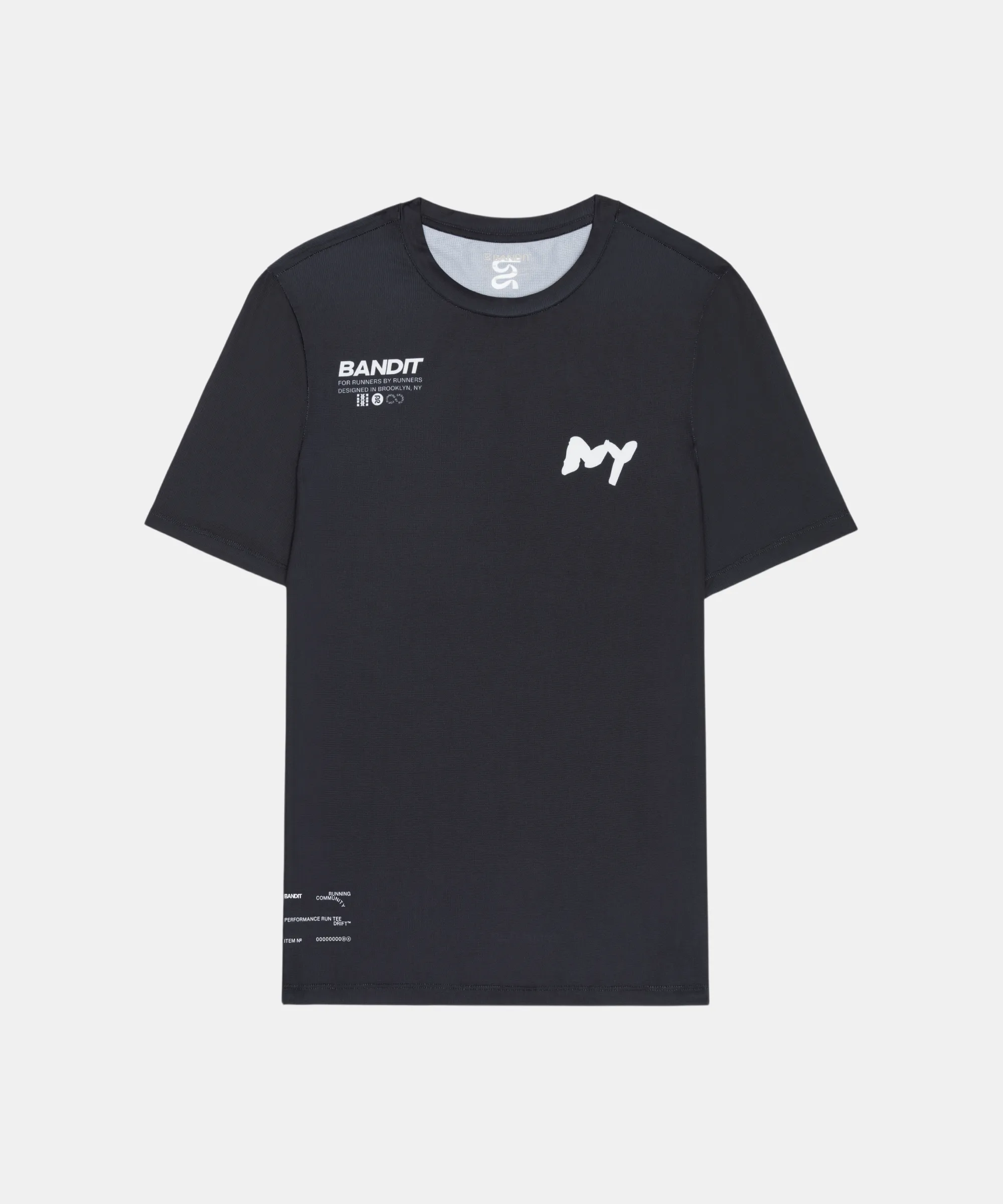 Drift™ "NY" Performance Tee - Black sold by Bandit Running