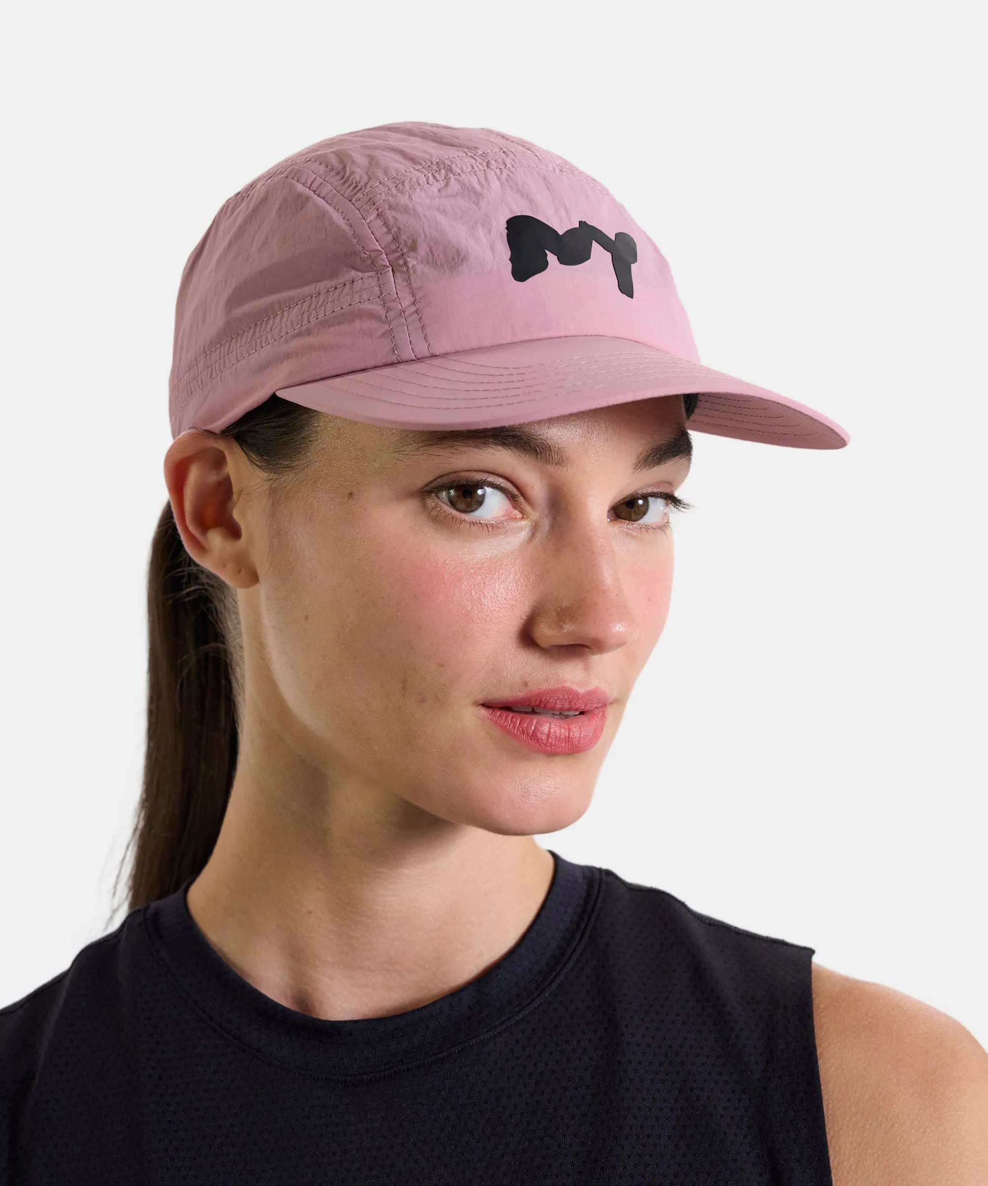 Nylon "Graffiti NY" Run Hat - Mauve sold by Bandit Running product image thumbnail 2