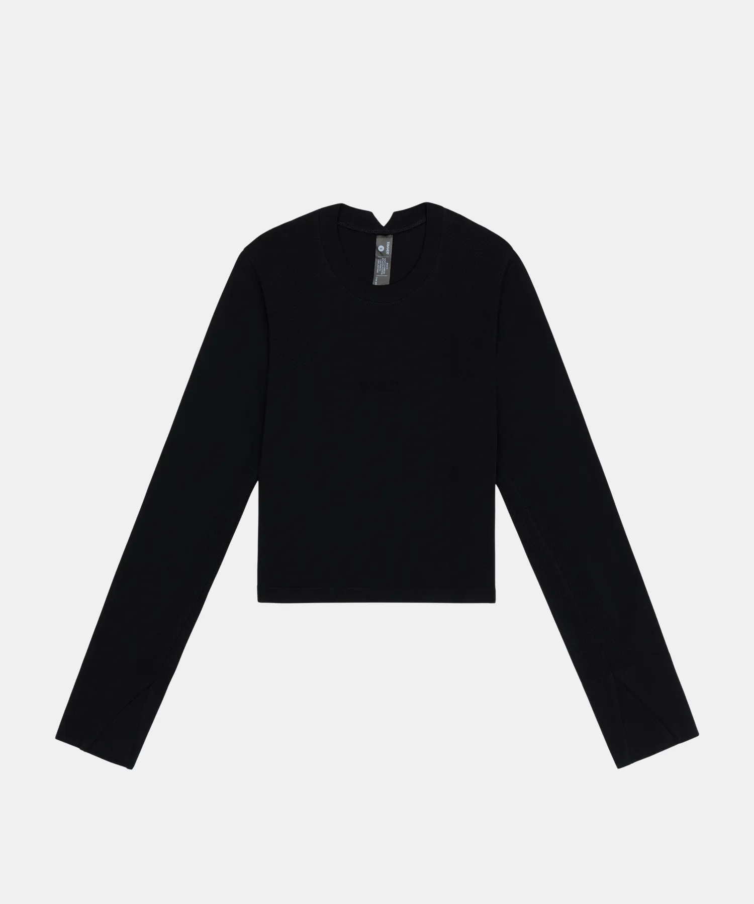 Women's Mercury Seamless™ Long Sleeve Crop - Black sold by Bandit Running